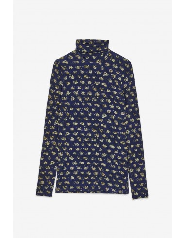 Top Cuello Alto Estampado