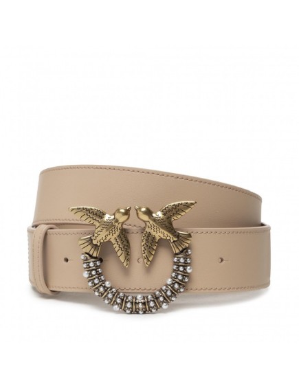 Cinturón Love Jewel Beige