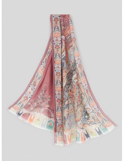 Fular Algodón/Seda Paisley 2