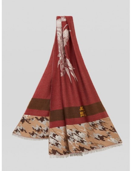 Bufanda Jungla Granate 2