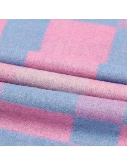 Bufanda Cuadros Rosa 2