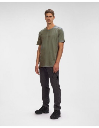 Camiseta 30/1 Compact Logo Verde