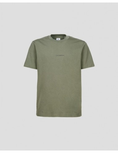 Camiseta 30/1 Compact Logo Verde