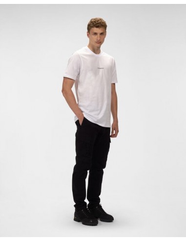 Camiseta 30/1 Compact Logo Blanco