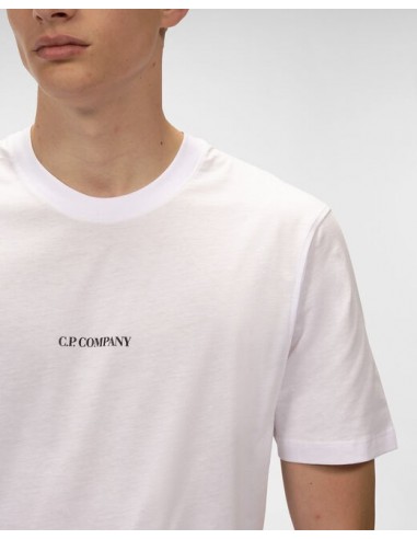 Camiseta 30/1 Compact Logo Blanco