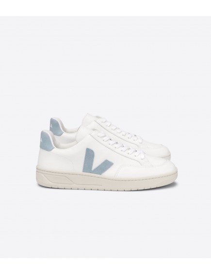 V-12 Leather White Steel