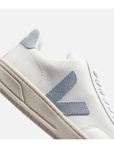 V-12 Leather White Steel 2
