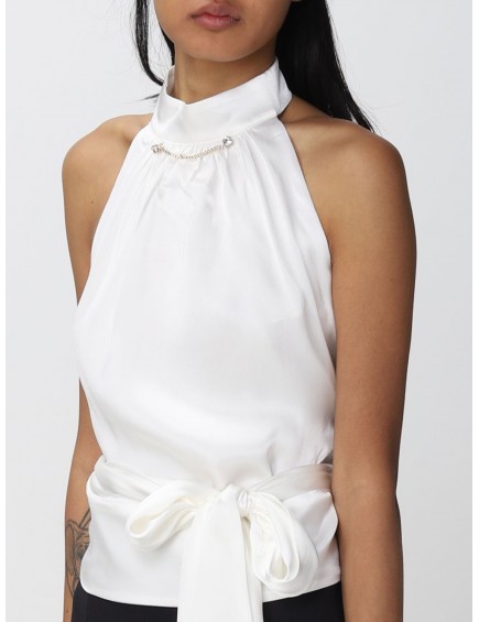 Top Mezcla Seda Blanco