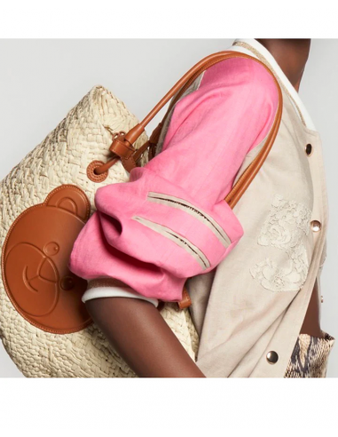 Capazo Palm Teddy Cognac