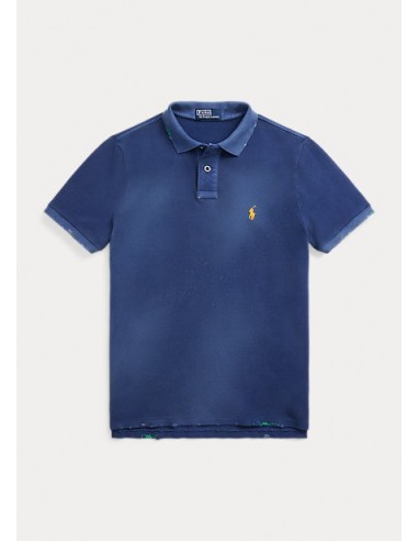 Polo Remiendos Azul Marino Brillante Polo Remiendos Azul Marino Brillante