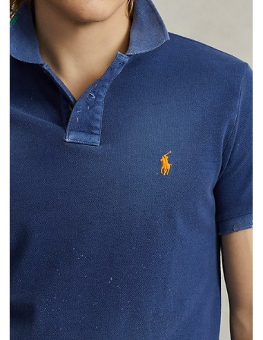 Polo Remiendos Azul Marino Brillante Polo Remiendos Azul Marino Brillante