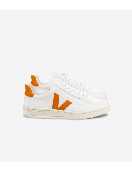 V-12 Leather White Pumpkin