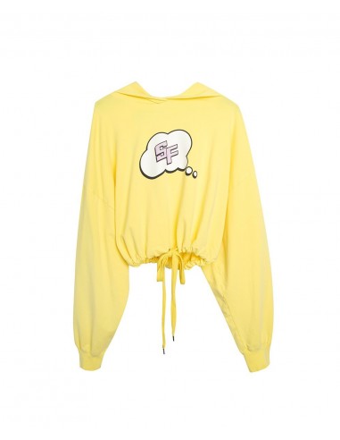 Sudadera Crop SF Amarillo
