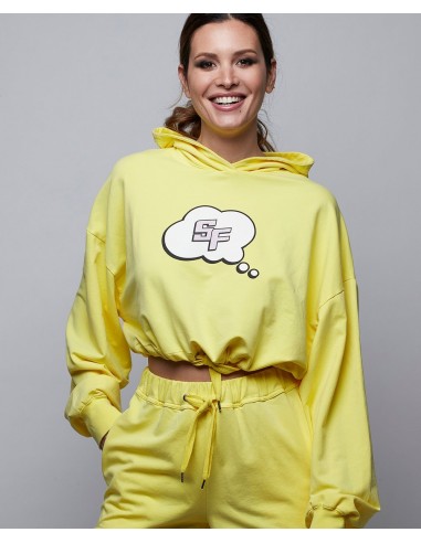 Sudadera Crop SF Amarillo