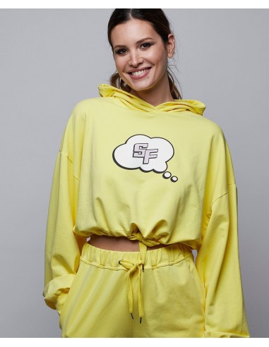Sudadera Crop SF Amarillo