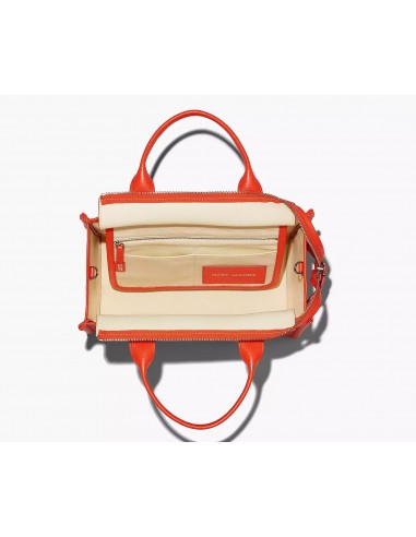 The Leather Medium Tote Electric Orange