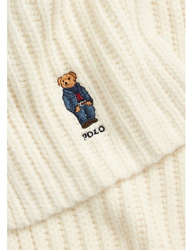 Bufanda Canalé Polo Bear Crema