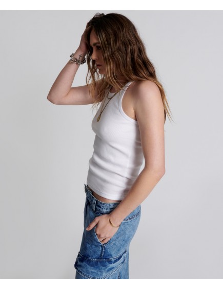 Camiseta Basic Singlet Blanco 2