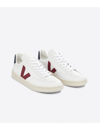 V-12 Leather White Marsala Nautico