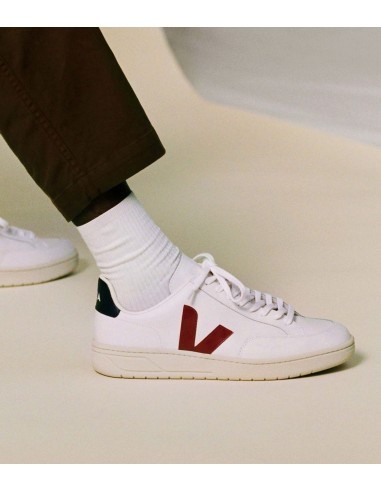 V-12 Leather White Marsala Nautico