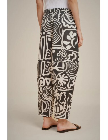 Pantalón Estampado Lino