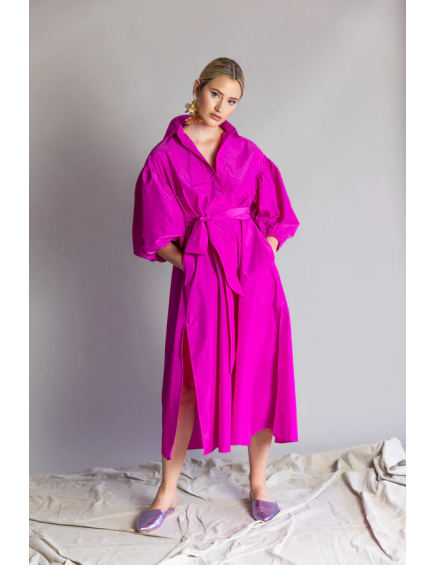 Vestido Taffetan Short Ballon