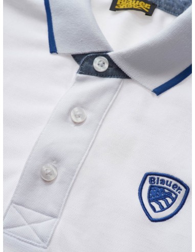 Polo Chambray White Polo Chambray White