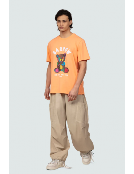 Camiseta Bear Print Papaya