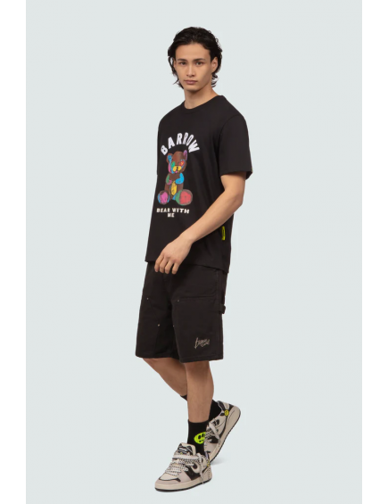 Camiseta Bear Print Black