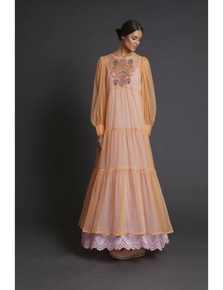 Vestido Tul Bordado