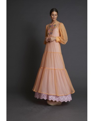 Vestido Tul Bordado