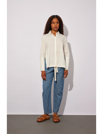 Camisa Blanca Asimetrica