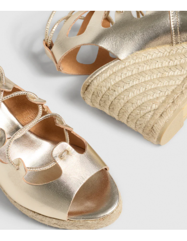 Sandalia Cuña Platino Sandalia Cuña Platino