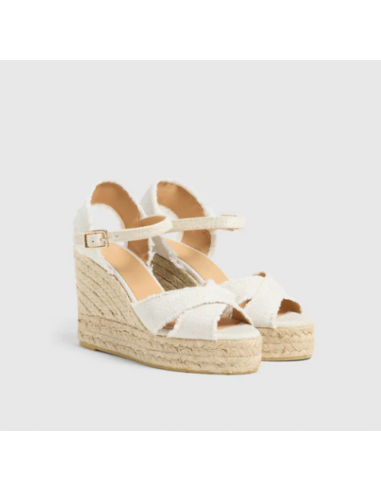 Alpargata Cruzada Correa Blanco-Oro Alpargata Cruzada Correa Blanco-Oro