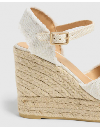 Alpargata Cruzada Correa Blanco-Oro Alpargata Cruzada Correa Blanco-Oro