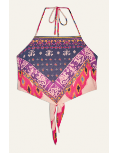 Top Pañuelo Estampado Etnico