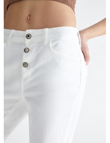 Vaqueros Bootcut Tobilleros con Botones