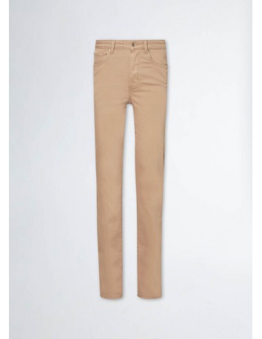 Vaqueros Rectos Talle Alto Camel