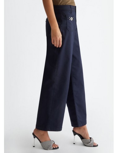 Pantalones Tobilleros Acampanados de LIU JO.ElRopero1961. TALLA 25 COLOR MARINO