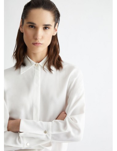 Camisa blanca seda new arrivals