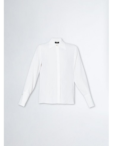 Camisa Blanca Mezcla Seda Camisa Blanca Mezcla Seda