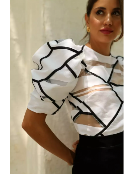 Camisa Neon blanco 2
