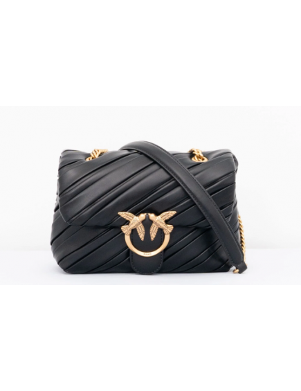 Bolso Piel Irregular Negro 2