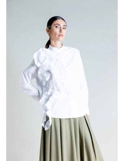 Camisa Hight Density Ruffle...