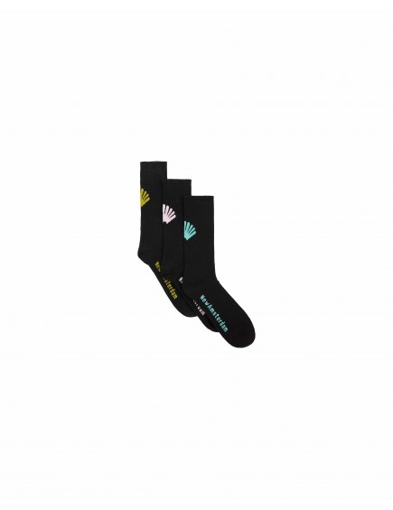 Calcetines Logo Black Pack-3