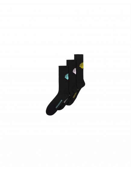 Calcetines Logo Black Pack-3 2
