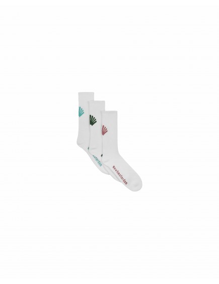 Calcetines Logo White Pack-3