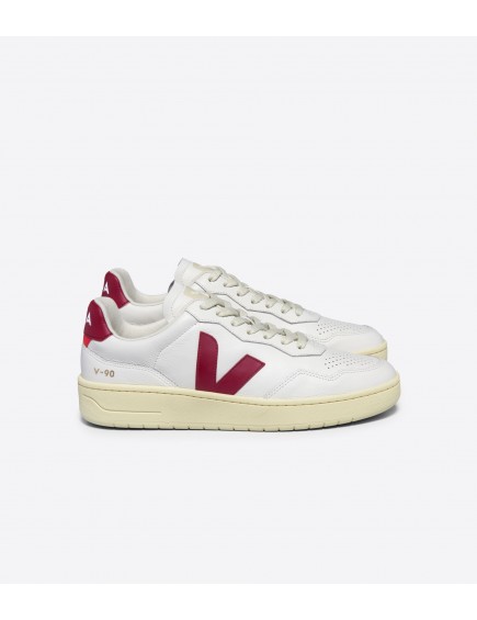 V-90 Leather White Marsala