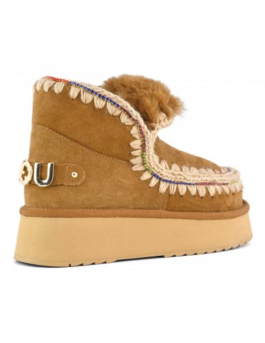 Eskimo 18 Platform Rhinestones Cognac