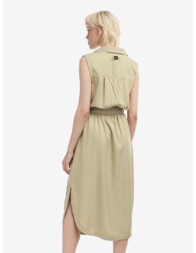Vestido Sin Mangas Khaki Vestido Sin Mangas Khaki